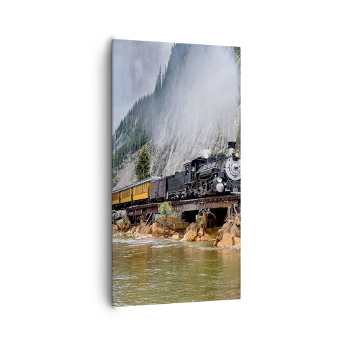 Impression sur toile - Image sur toile - Et lui jusqu'où? Jusqu'où? - 65x120 cm