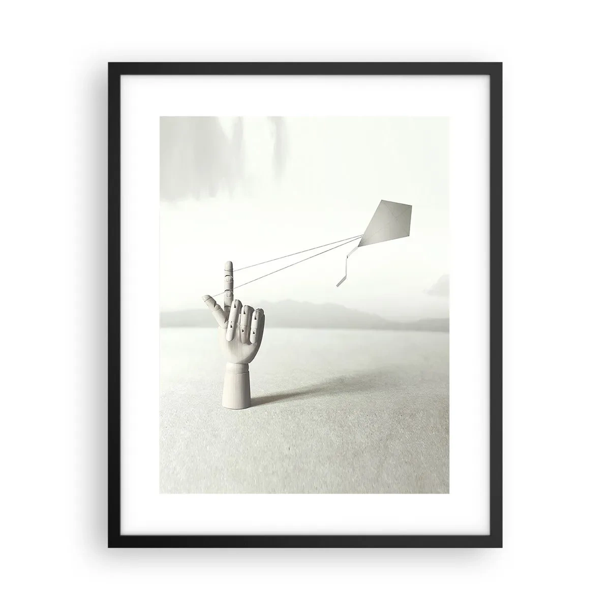 Affiche dans un cadre noir - Poster - Épreuve de force - 40x50 cm