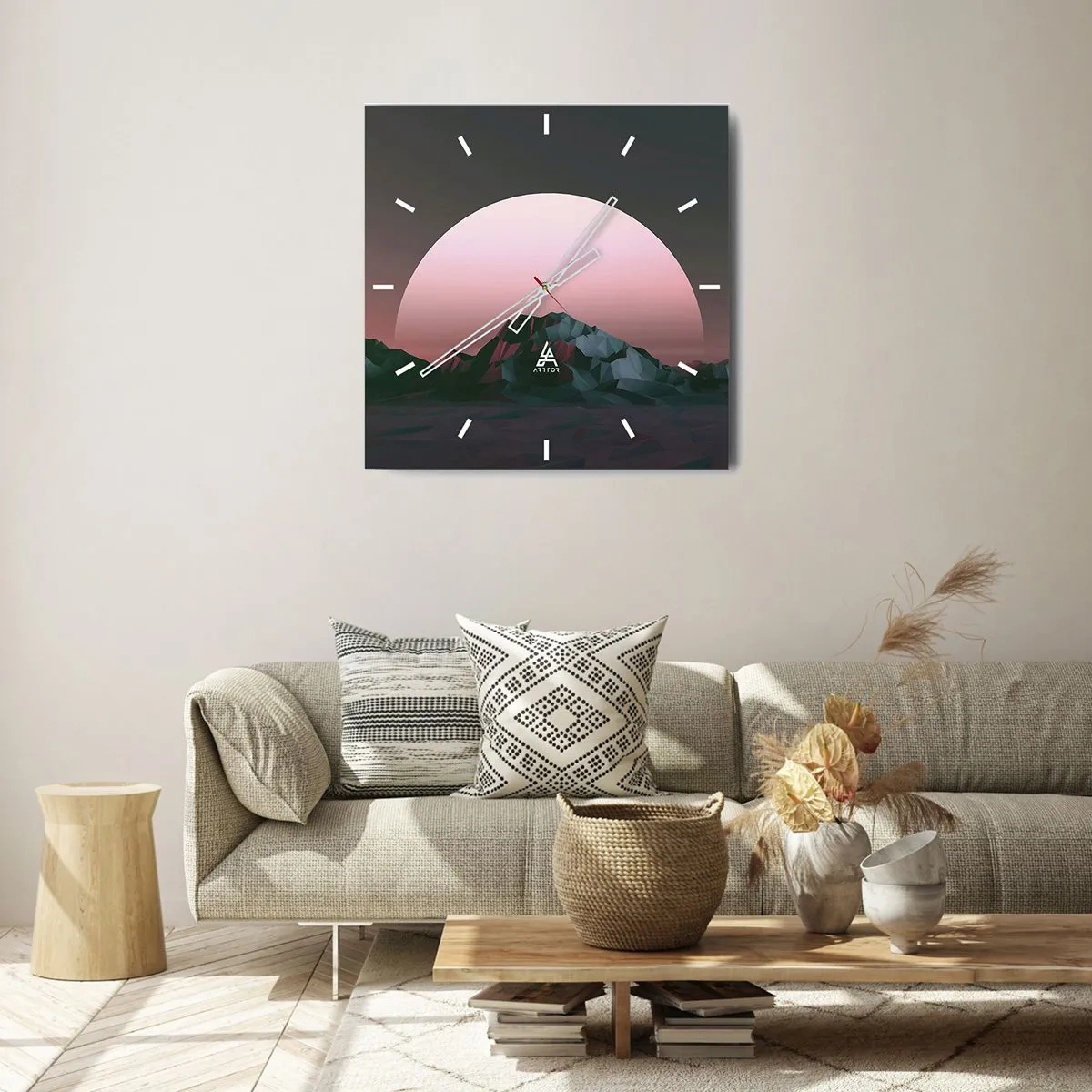 Horloge murale - Pendule murale - Dans une galaxie voisine - 40x40 cm