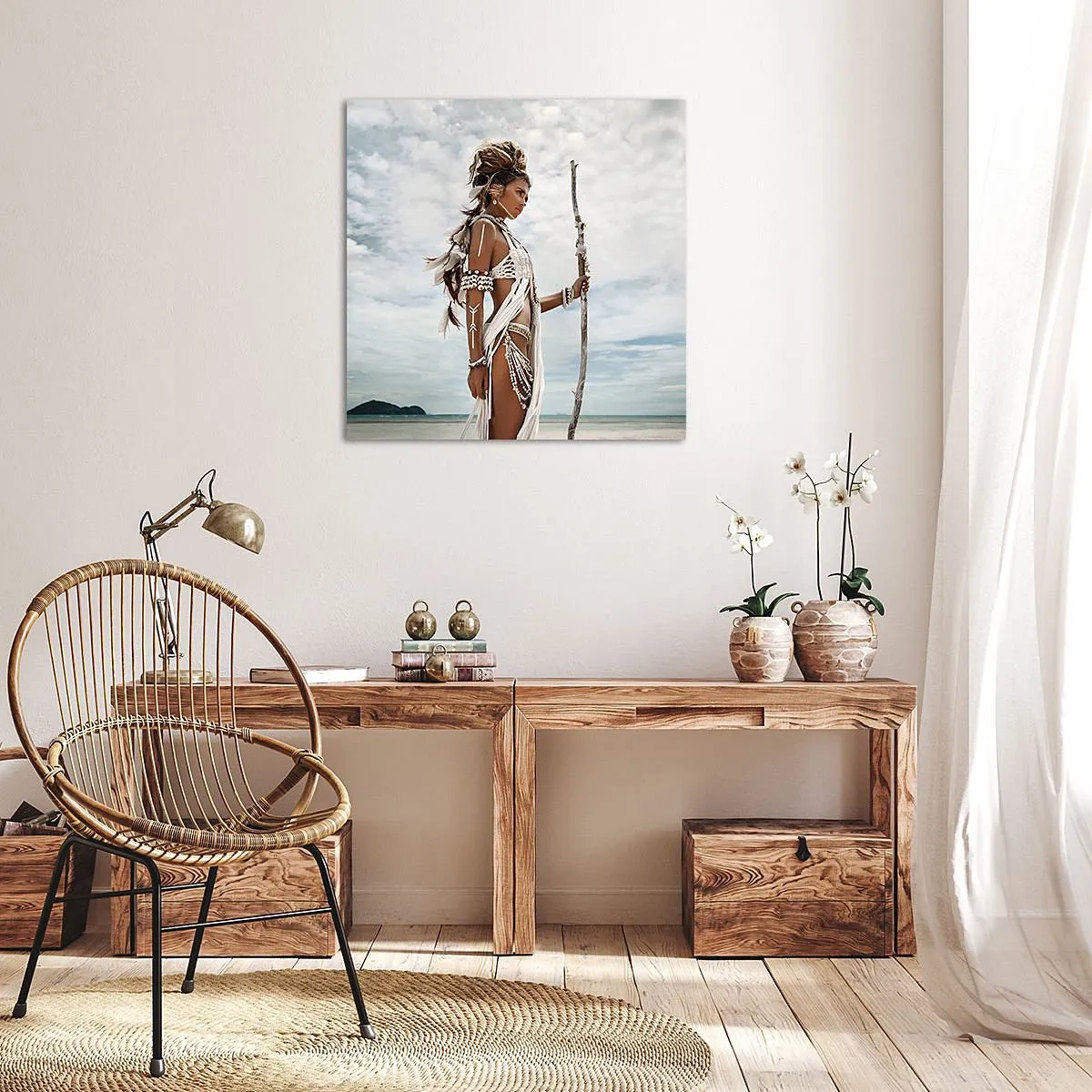 Impression sur toile - Image sur toile - Reine des tropiques - 30x30 cm