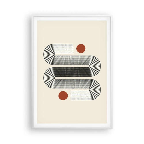 Affiche dans un cadre blanc - Poster - Du début à la fin - 70x100 cm