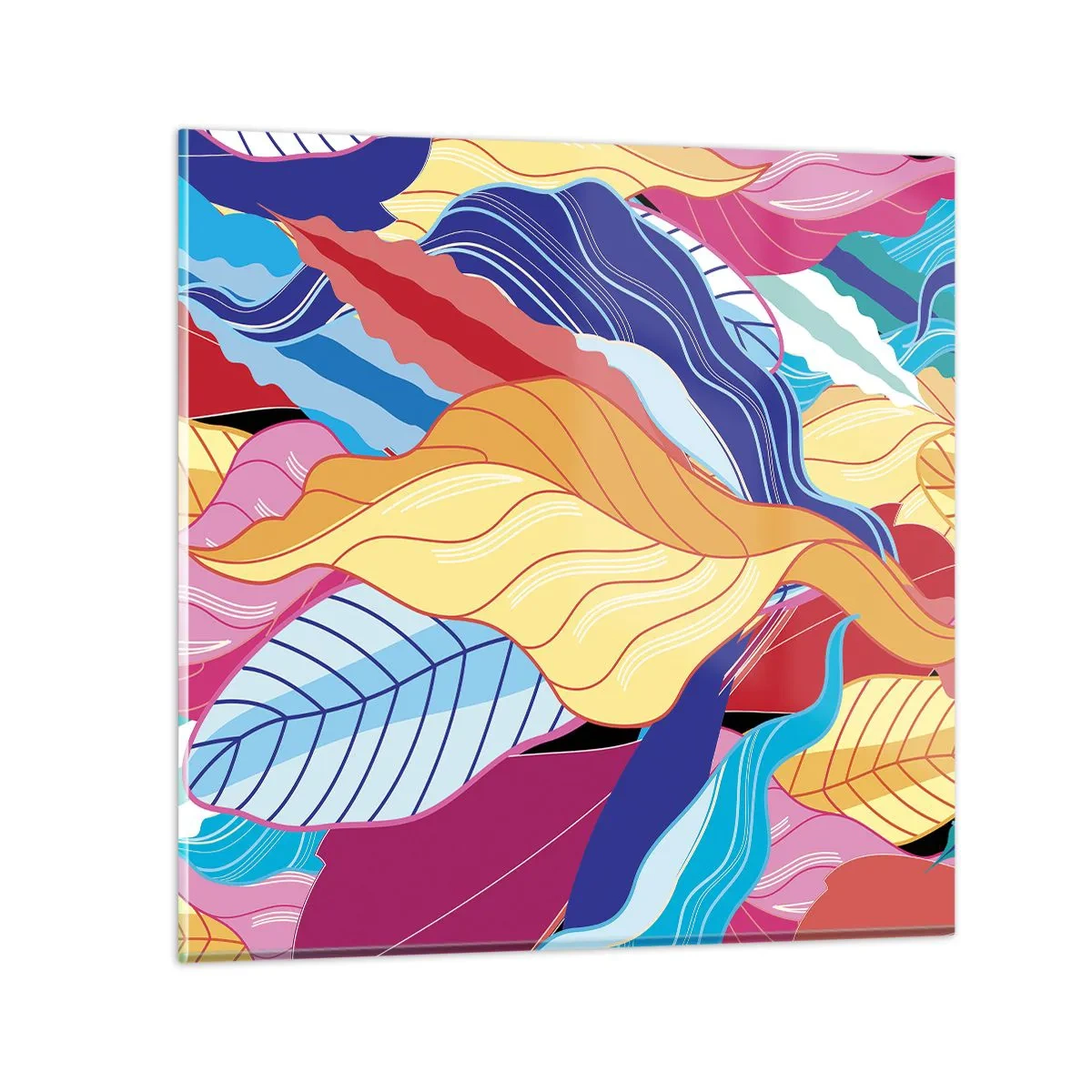 Impression sur verre - Image sur verre - Un désordre coloré - 70x70 cm