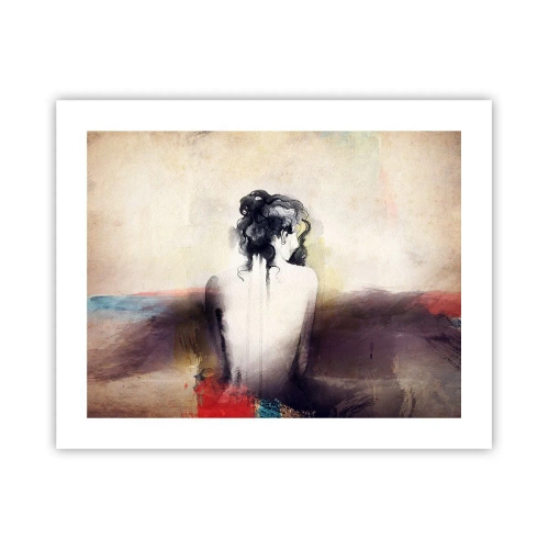 Affiche - Poster - Lignes lisses, formes ovales - 50x40 cm