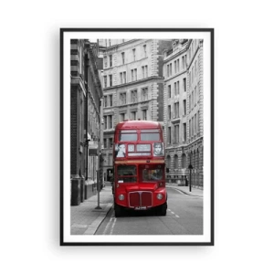 Affiche dans un cadre noir - Poster - La vie de tous les jours ne doit pas être grise - 70x100 cm