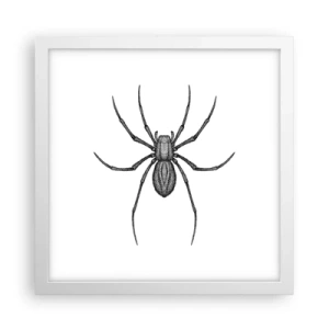 Affiche dans un cadre blanc - Poster - Une précision troublante - 30x30 cm