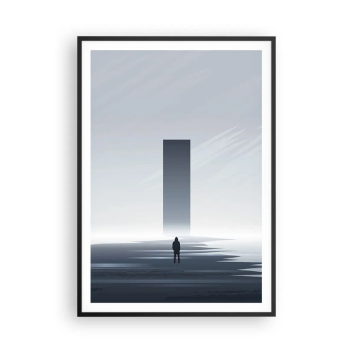 Affiche dans un cadre noir - Poster - Opportunité ou menace ? - 70x100 cm