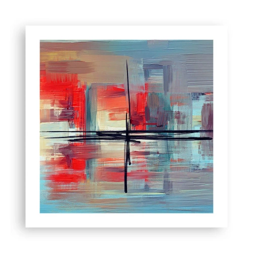 Affiche - Poster - Un paysage dans une dimension inconnue - 50x50 cm