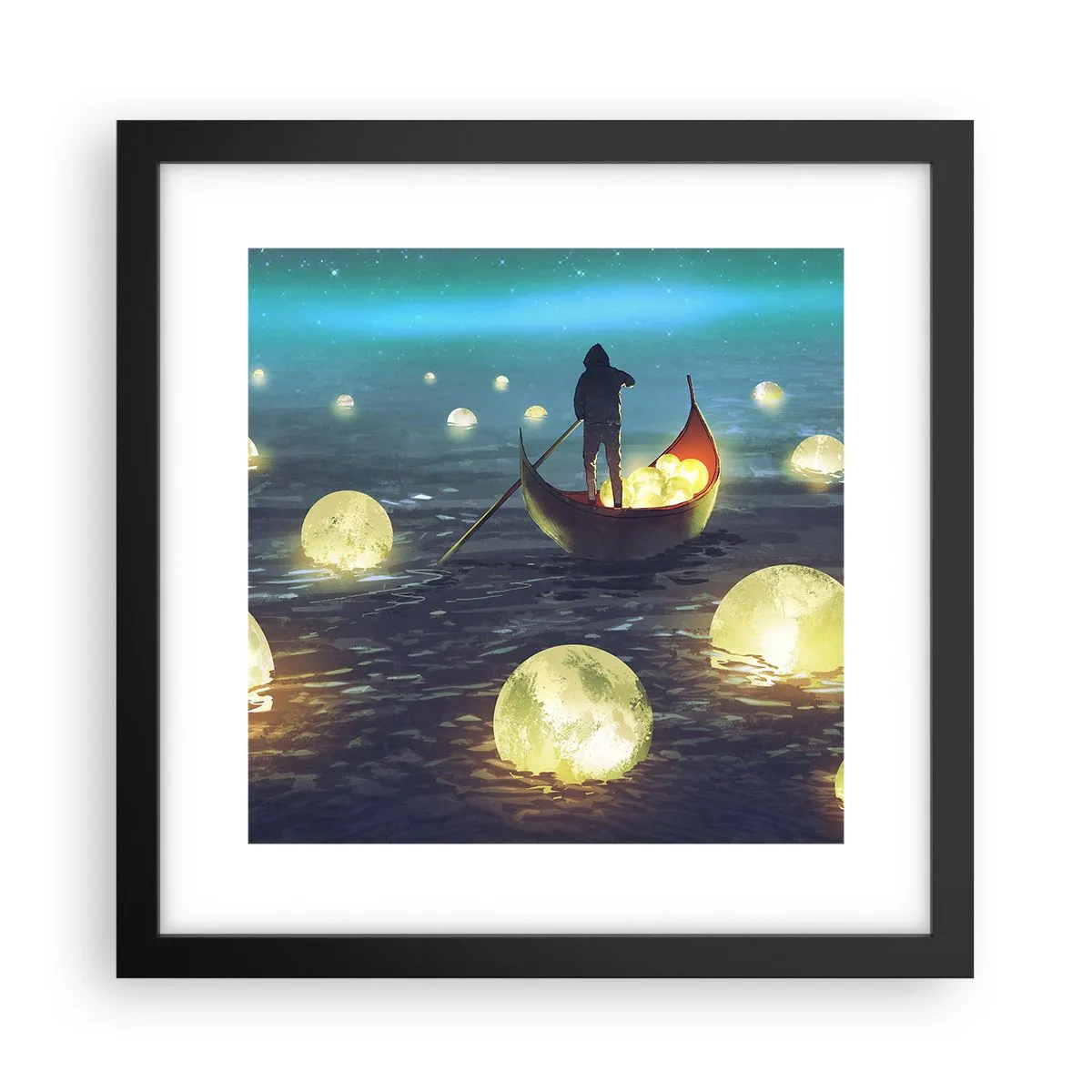 Affiche dans un cadre noir - Poster - Des choses dont les philosophes n'ont jamais rêvé - 30x30 cm