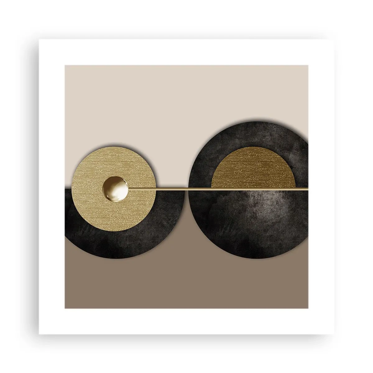 Affiche - Poster - Variations autour du cercle - 40x40 cm