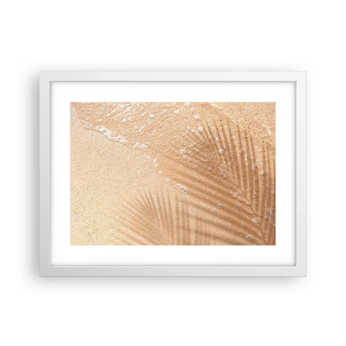 Affiche dans un cadre blanc - Poster - Ombre d'un été chaud - 40x30 cm