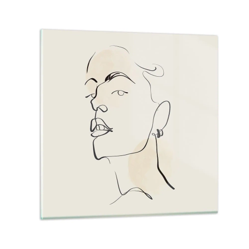 Impression sur verre - Image sur verre - Regard fier - 70x70 cm