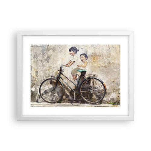 Affiche dans un cadre blanc - Poster - Vrai ou faux? - 40x30 cm