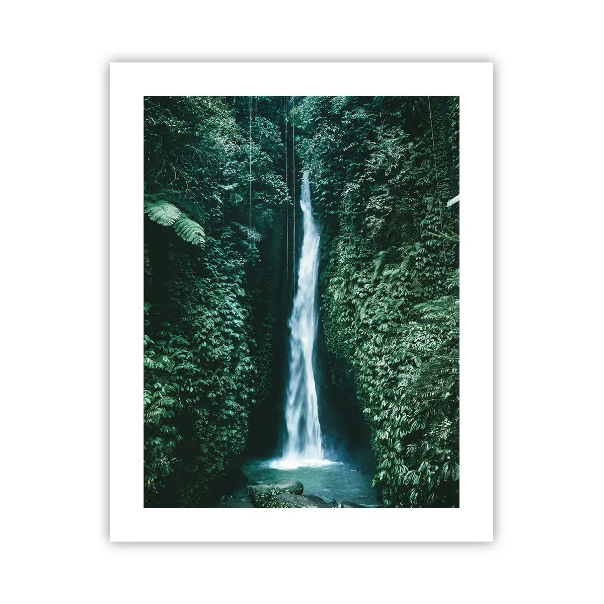 Affiche - Poster - Fontaine tropicale - 40x50 cm