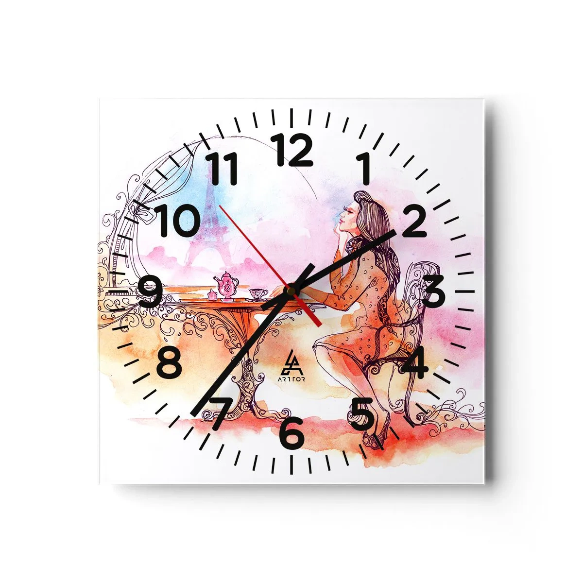 Horloge murale - Pendule murale - Le chic parisien - 30x30 cm