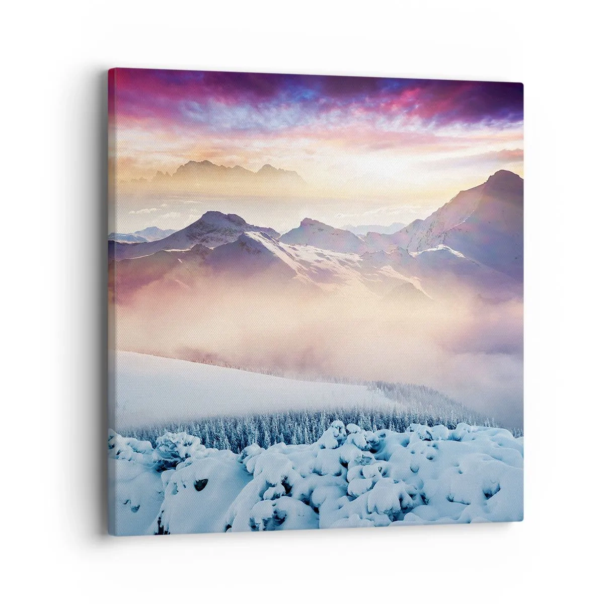 Impression sur toile - Image sur toile - La force et la pureté de la nature - 40x40 cm