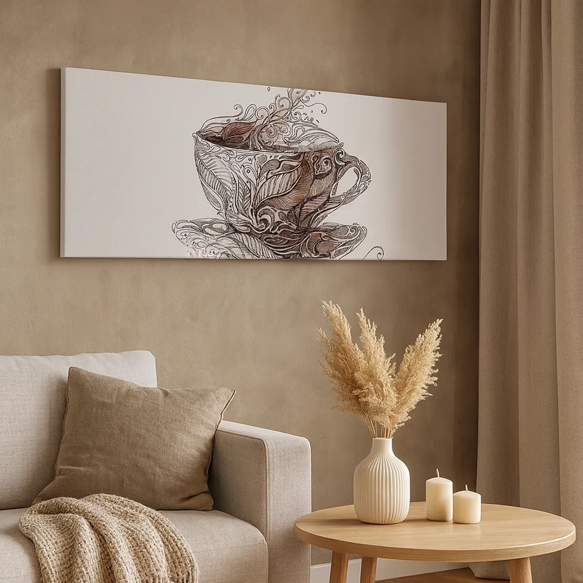 Impression sur toile - Image sur toile - Du thé, bon pour tout - 30x30 cm