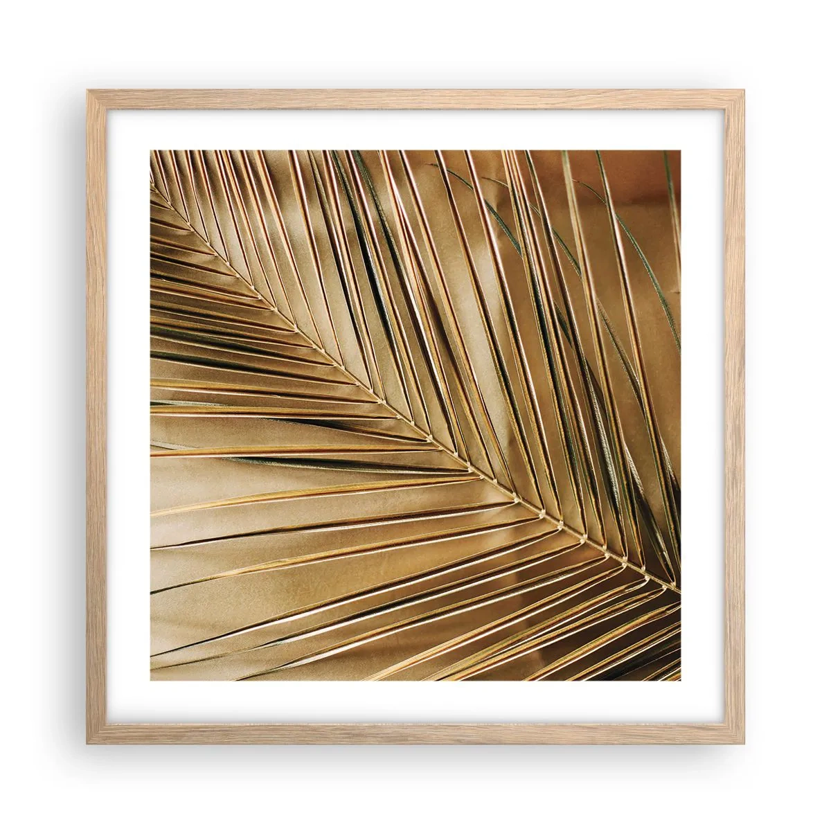 Affiche dans un chêne clair - Poster - Colonnade naturelle - 50x50 cm