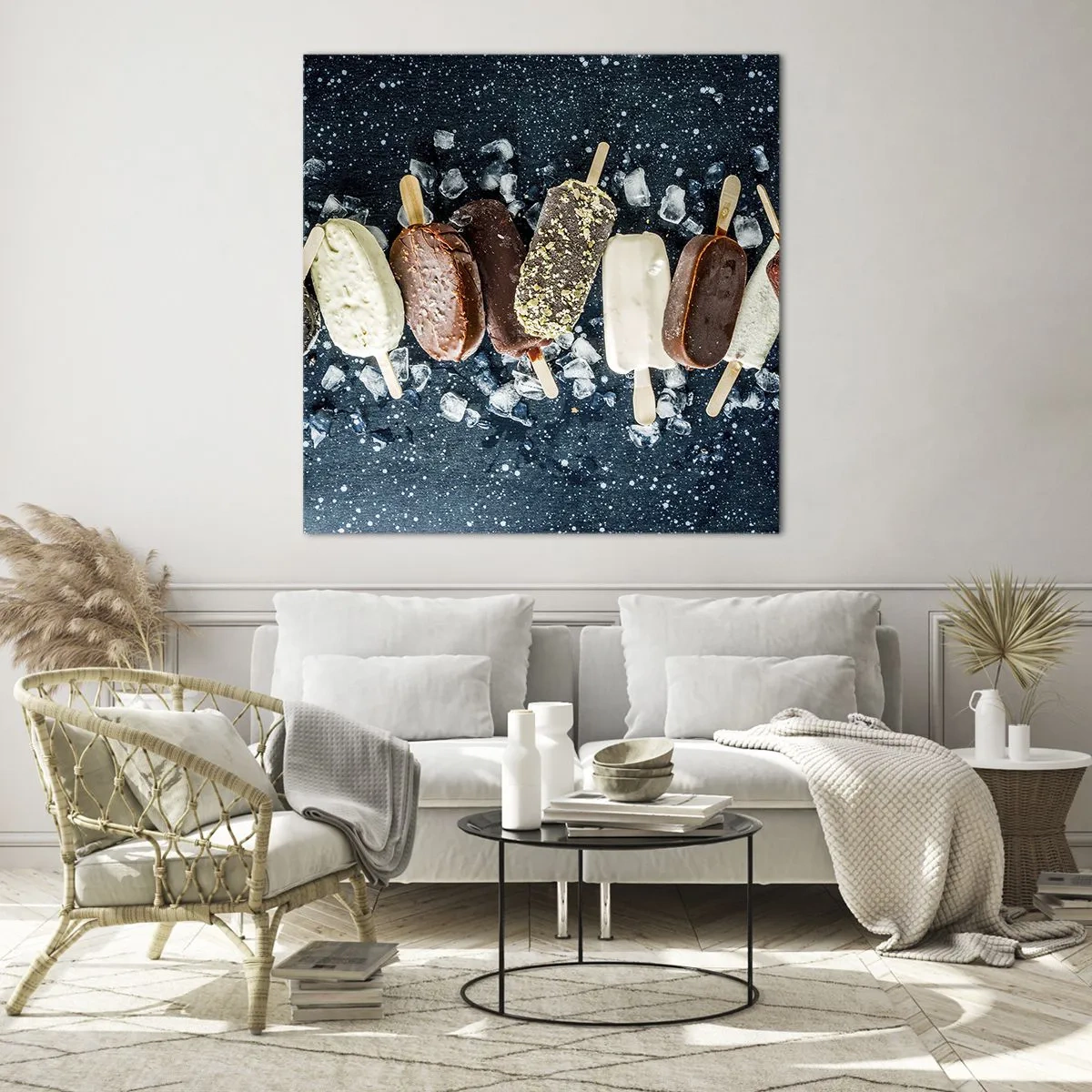 Impression sur verre - Image sur verre - Le goût de l'été chaud - 70x70 cm