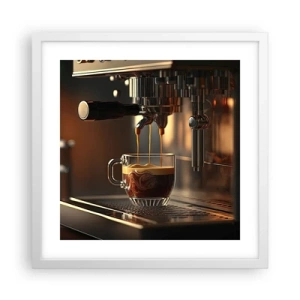 Affiche dans un cadre blanc - Poster - Un mélange sensuel - 40x40 cm