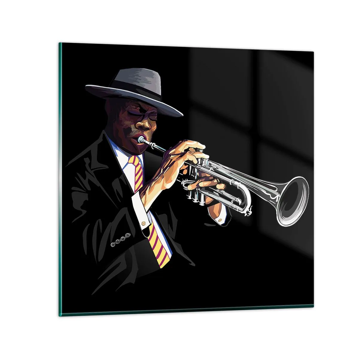 Impression sur verre - Image sur verre - Le charme de la vieille école - 50x50 cm