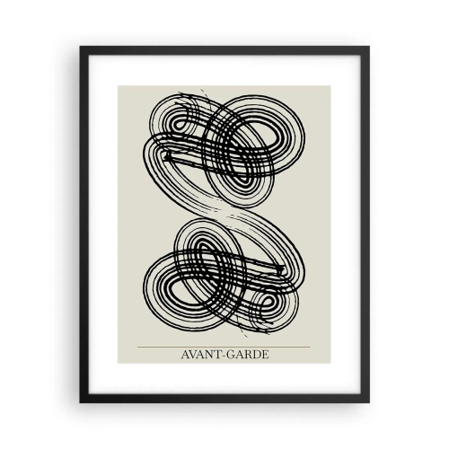 Affiche dans un cadre noir - Poster - C'est venu spontanément - 40x50 cm