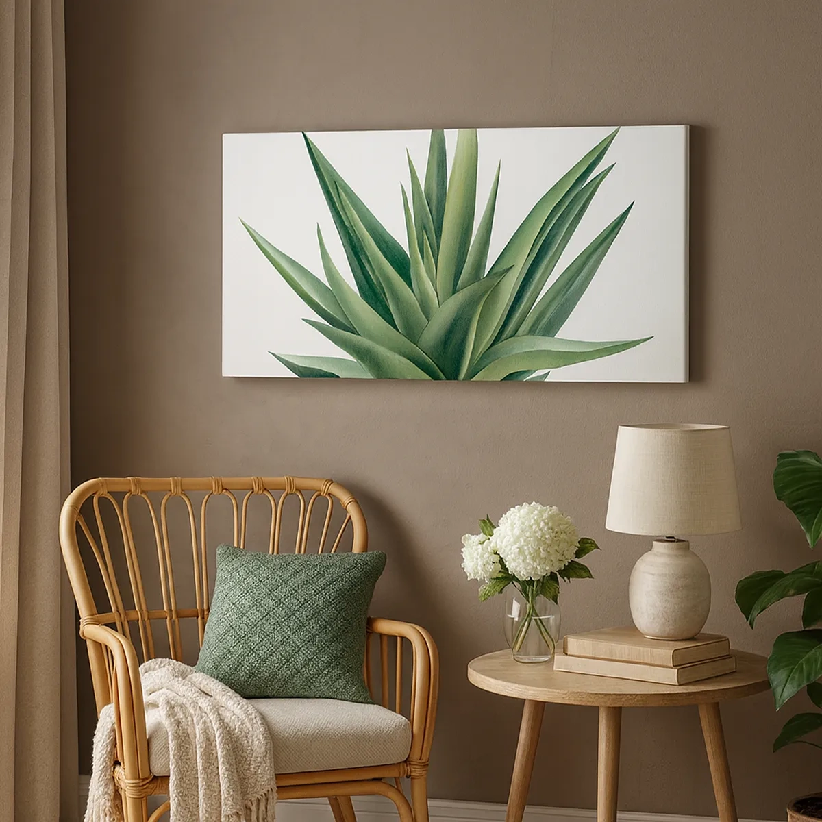 Impression sur toile - Image sur toile - Vert – force – vie - 30x30 cm