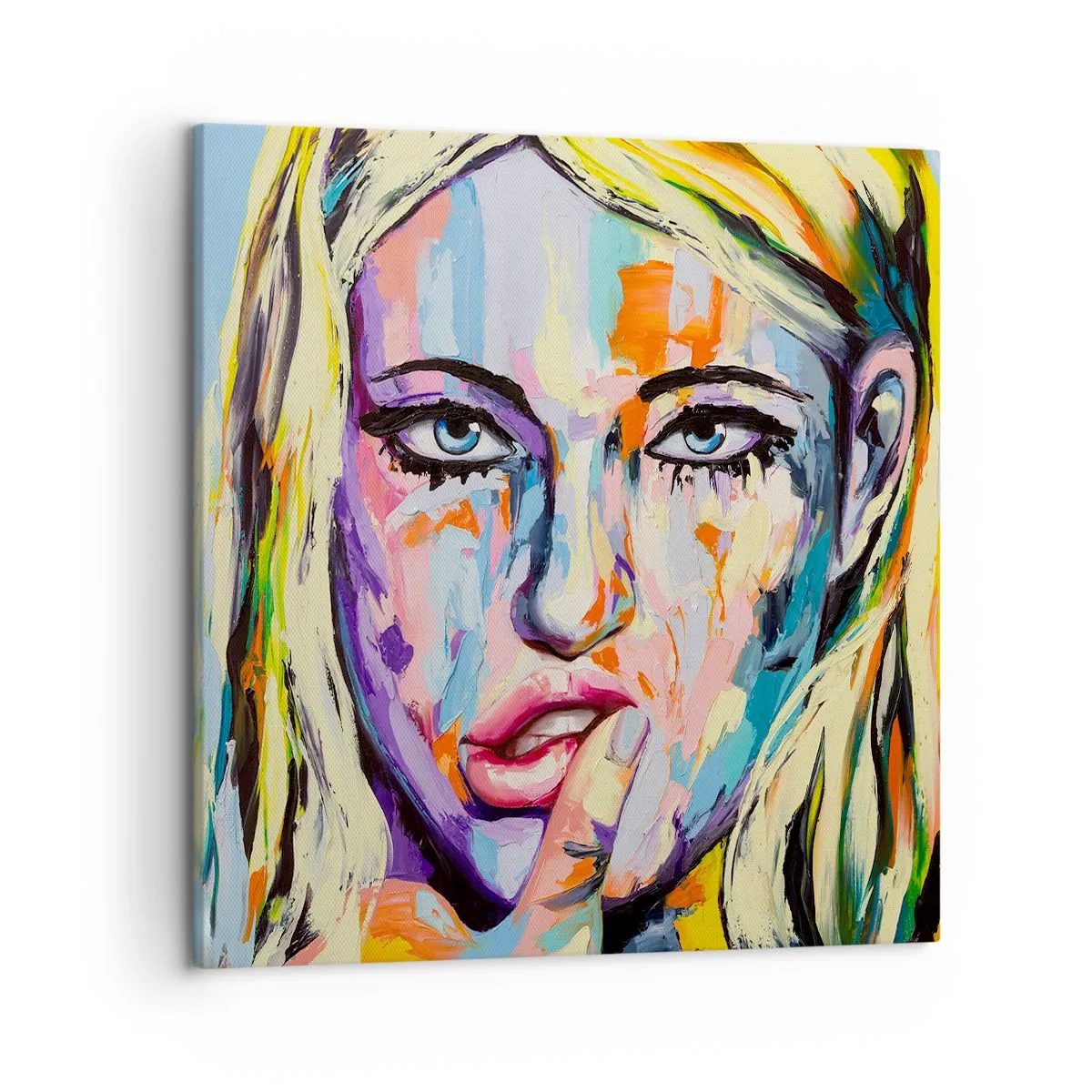 Impression sur toile - Image sur toile - Regarde-la droit dans les yeux - 50x50 cm