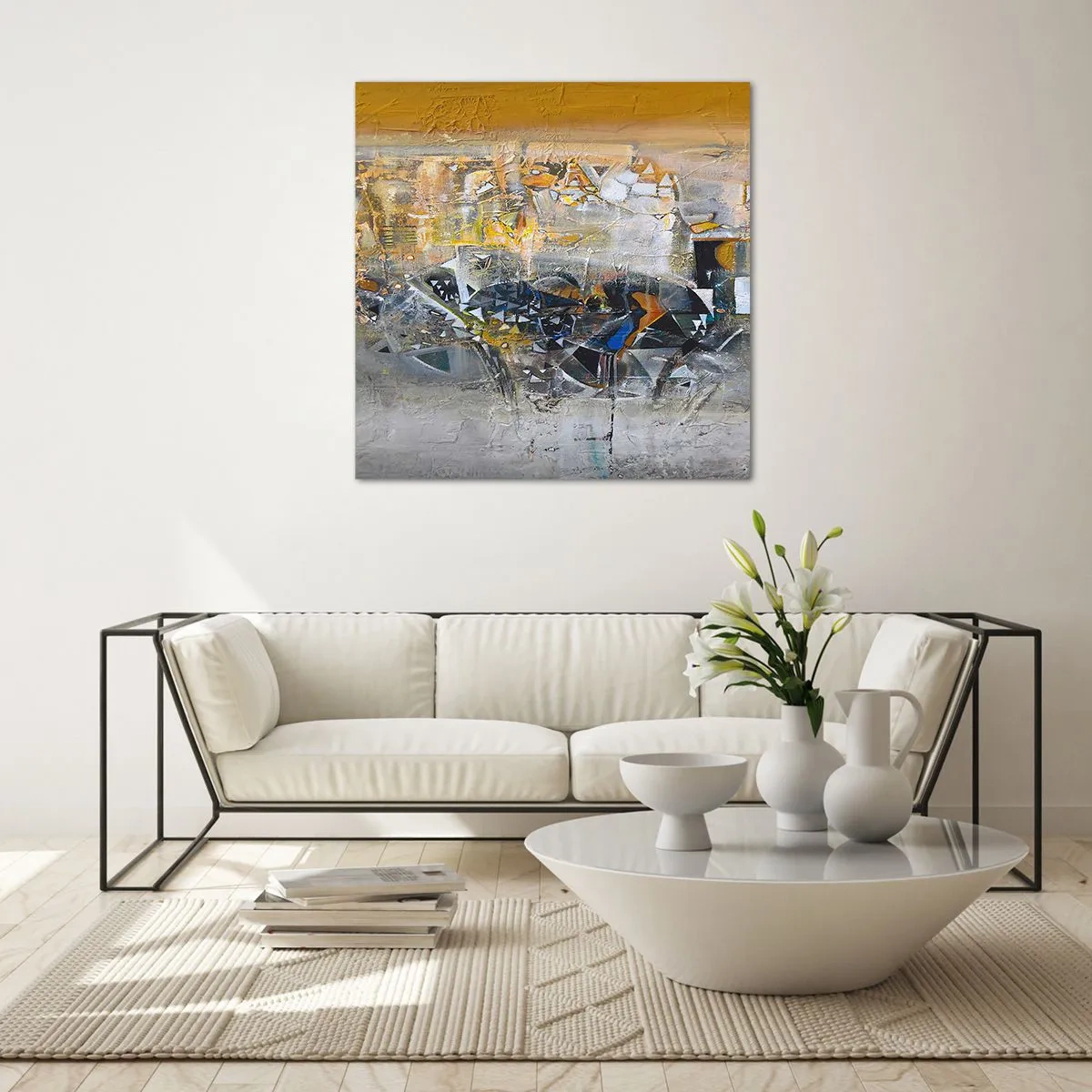 Impression sur verre - Image sur verre - Tout se met en place - 50x50 cm