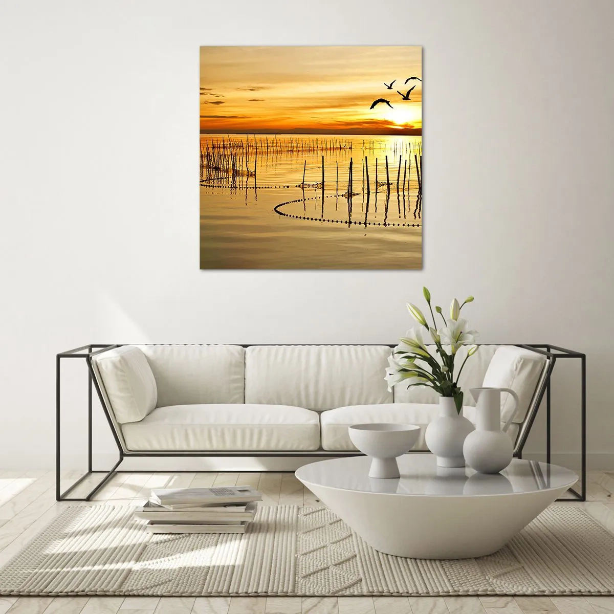 Impression sur verre - Image sur verre - À la pêche - 50x50 cm