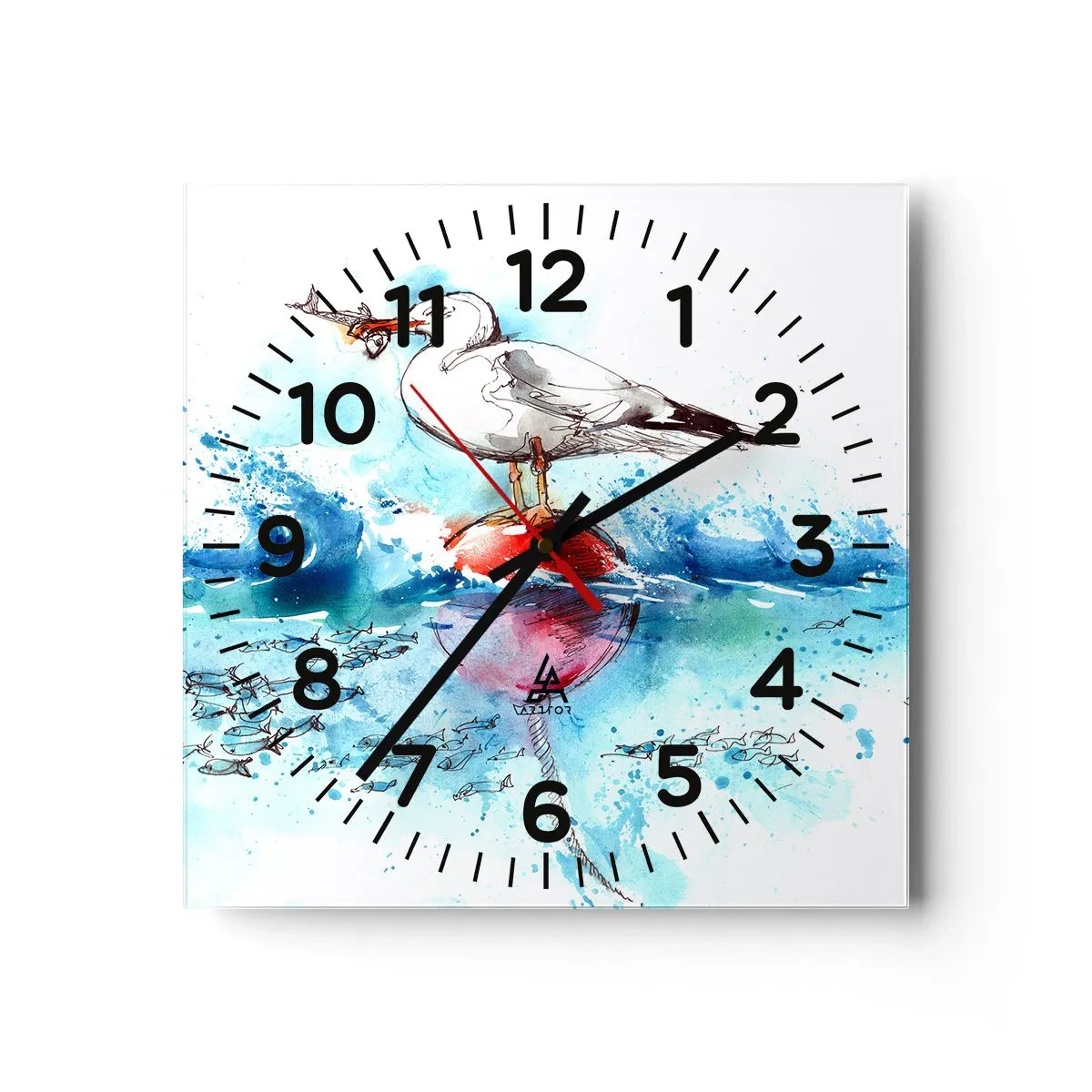 Horloge murale - Pendule murale - Prise réussie - 40x40 cm