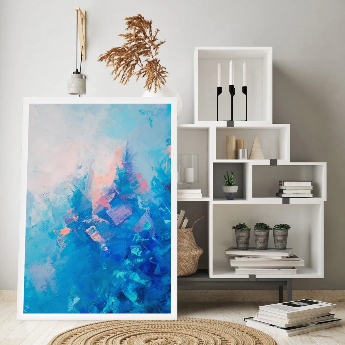 Affiche - Poster - Abstraction hivernale - 70x100 cm