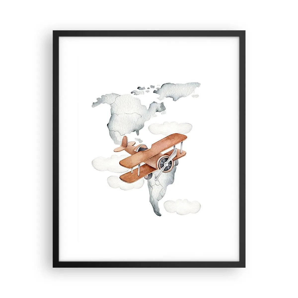 Affiche dans un cadre noir - Poster - Dans un esprit pionnier - 40x50 cm