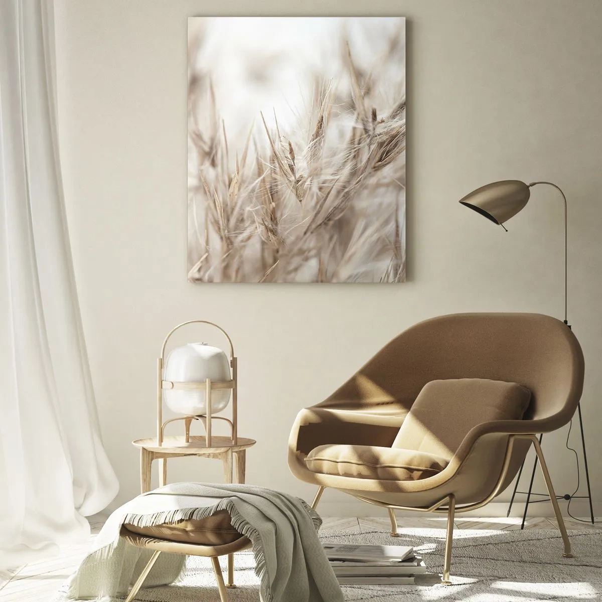 Impression sur verre - Image sur verre - Prairie et vent - 70x100 cm