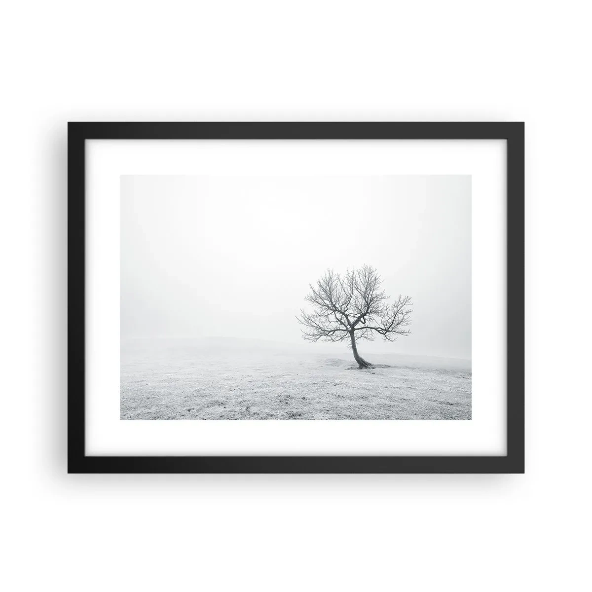 Affiche dans un cadre noir - Poster - Contre le néant - 40x30 cm