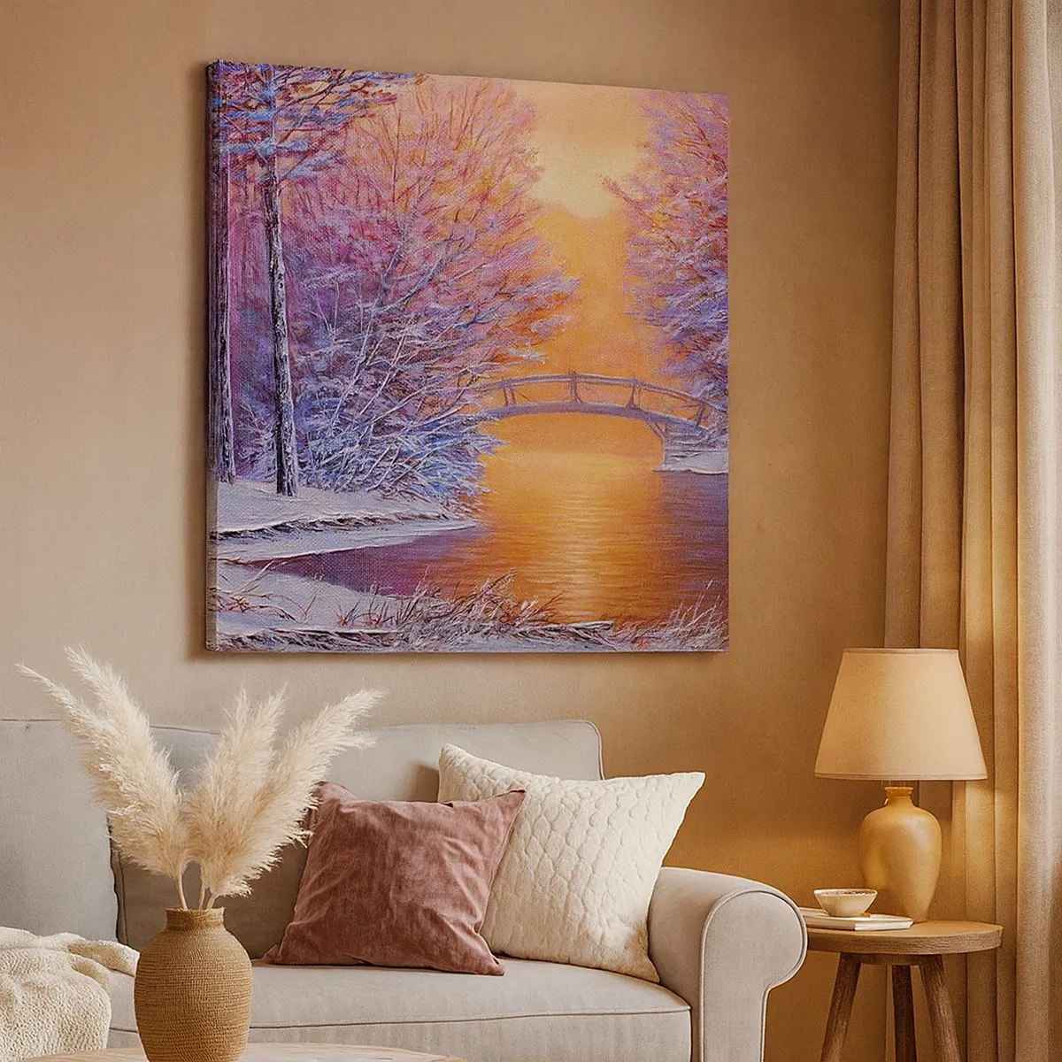 Impression sur toile - Image sur toile - On se rencontre ici - 30x30 cm