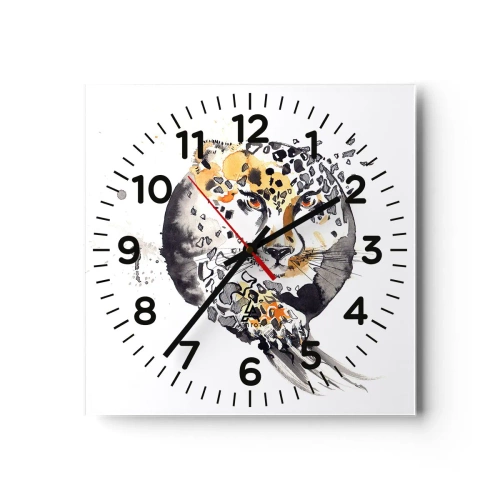 Horloge murale - Pendule murale - Drapieżna uroda - 30x30 cm