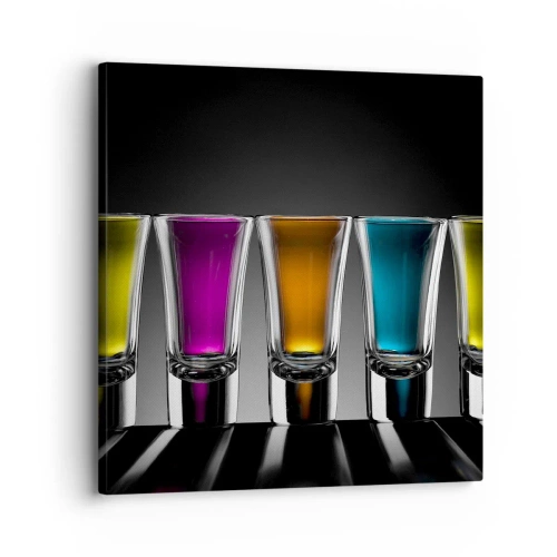 Impression sur toile - Image sur toile - Les couleurs de la joie - 30x30 cm