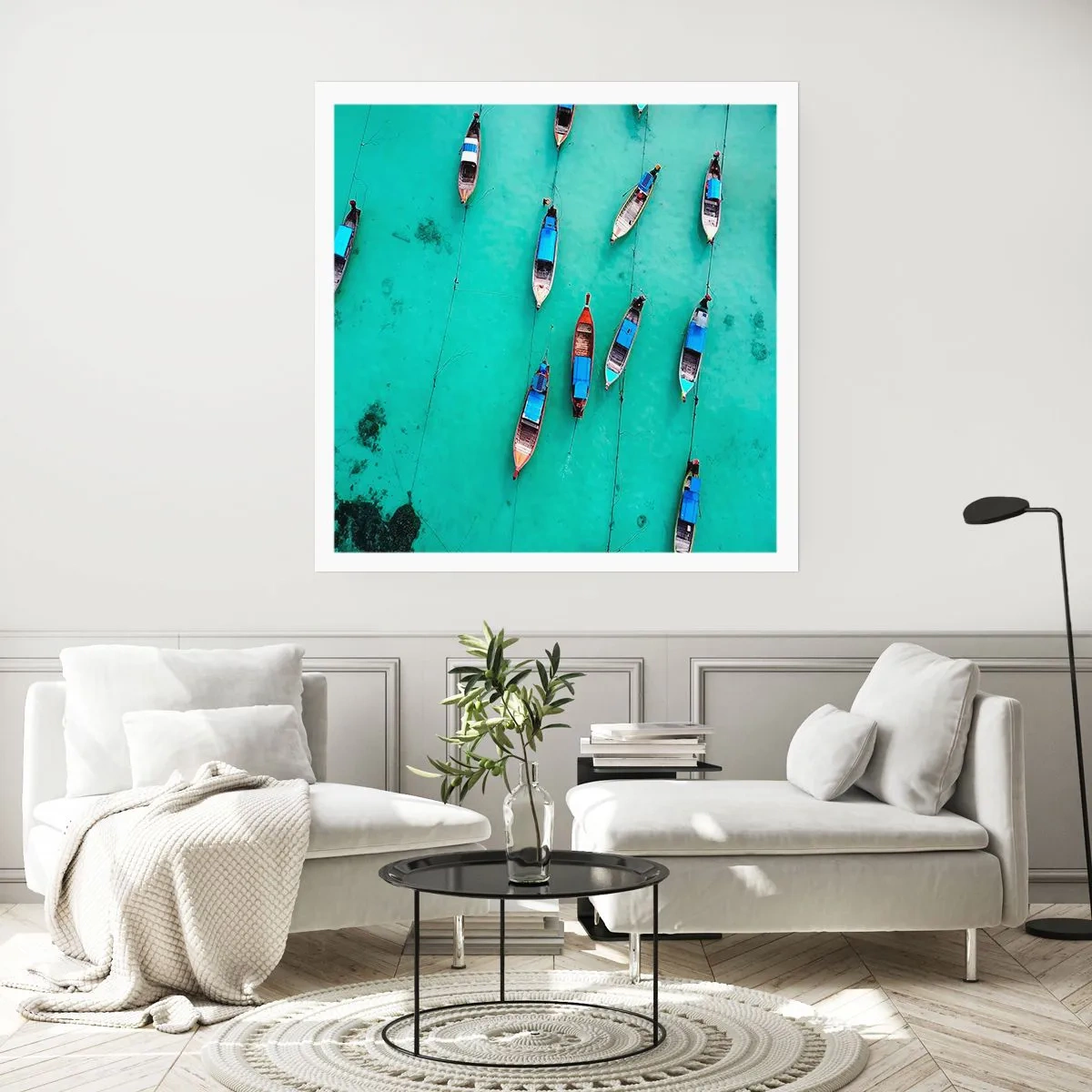 Affiche - Poster - Dans une attente jouyeuse - 30x30 cm