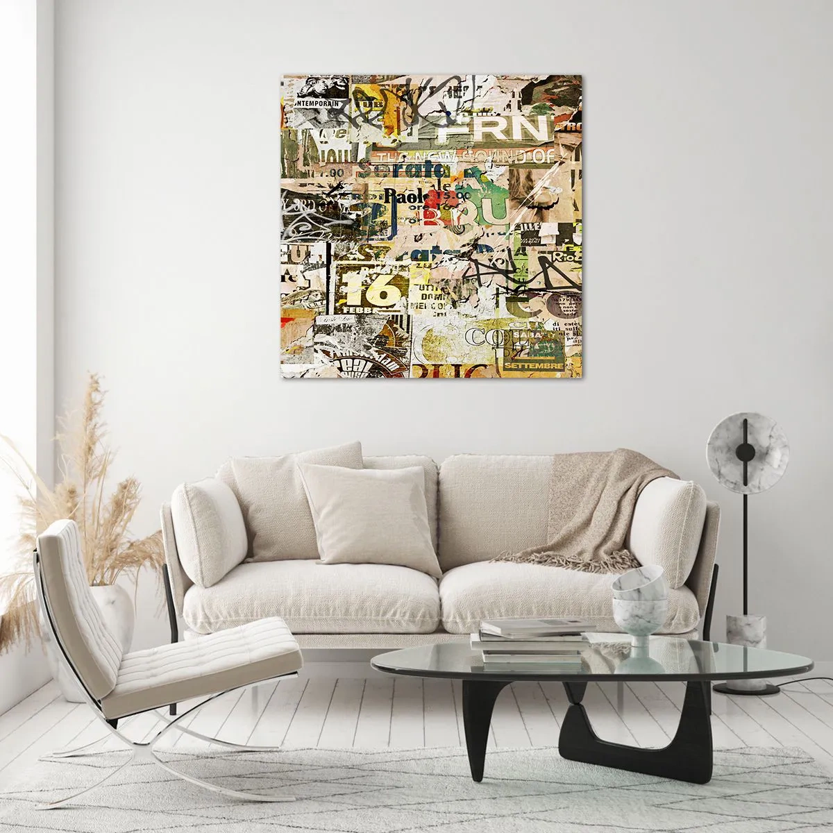 Impression sur verre - Image sur verre - Oh, il se passe quelque chose... - 70x70 cm