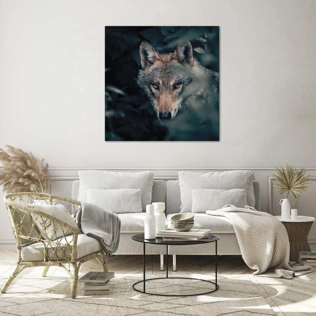 Impression sur verre - Image sur verre - Chasseur - 50x50 cm