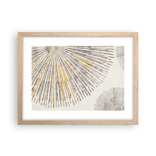 Affiche dans un chêne clair - Poster - La beauté du rayon - 40x30 cm