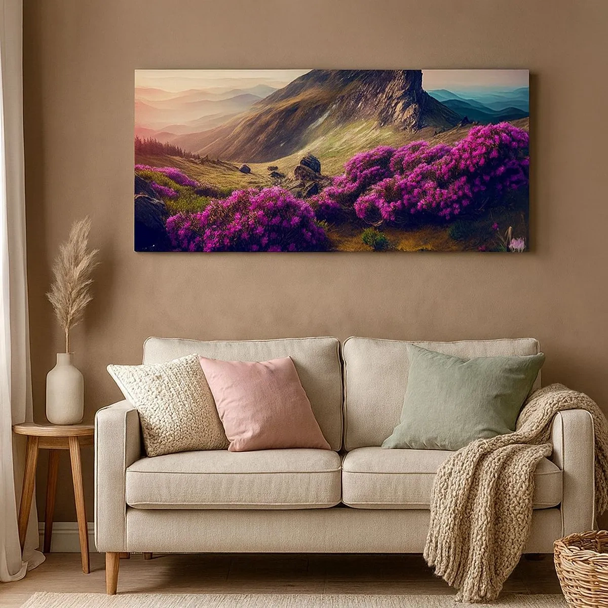 Impression sur toile - Image sur toile - L'été à la montagne - 100x40 cm