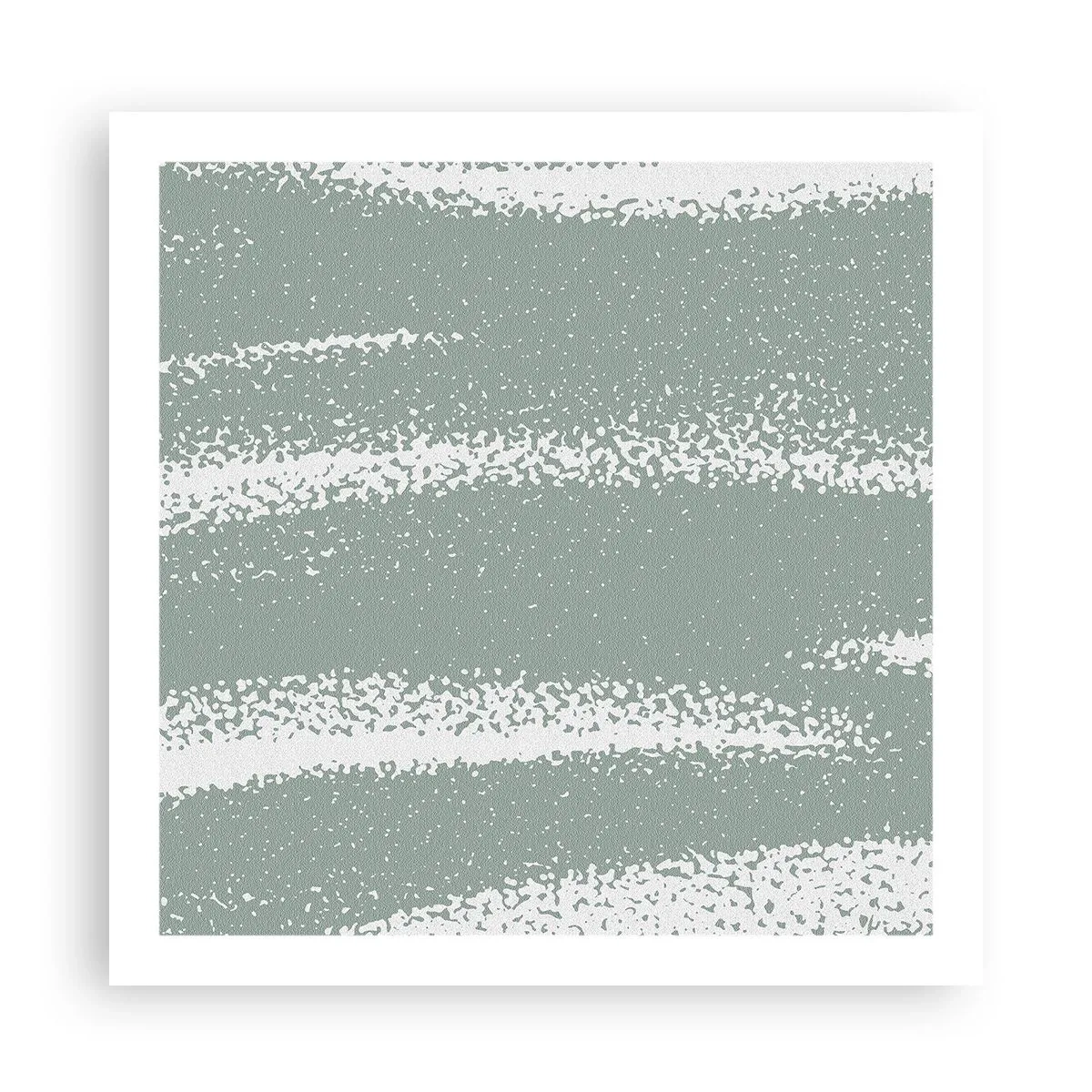 Affiche - Poster - Abstraction dans un climat hivernal - 60x60 cm
