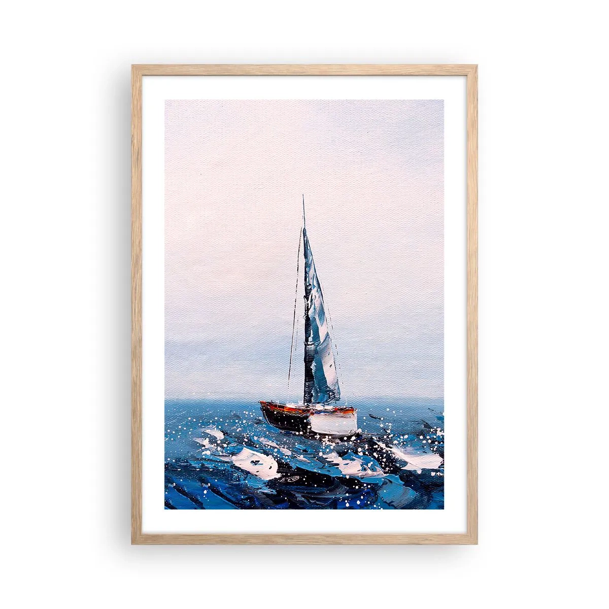 Affiche dans un chêne clair - Poster - Confrérie du vent - 50x70 cm