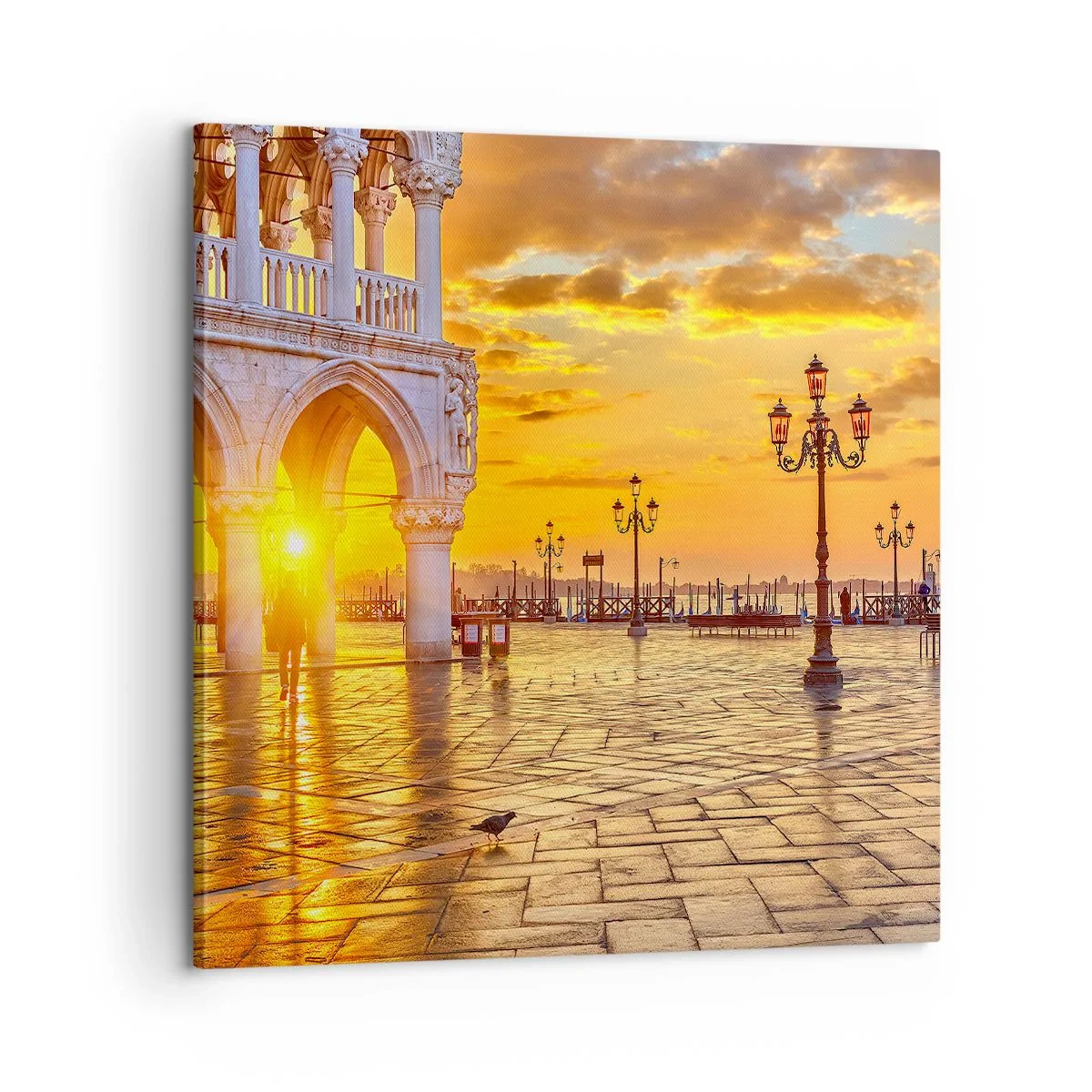 Impression sur toile - Image sur toile - Où est tout le monde? - 60x60 cm