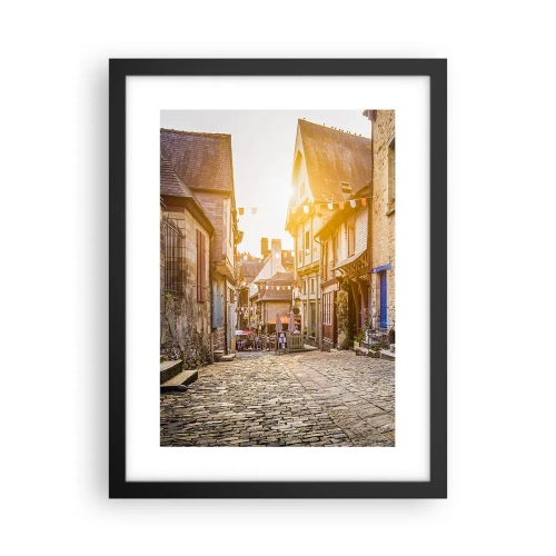 Affiche dans un cadre noir - Poster - Aux confins du monde - 30x40 cm