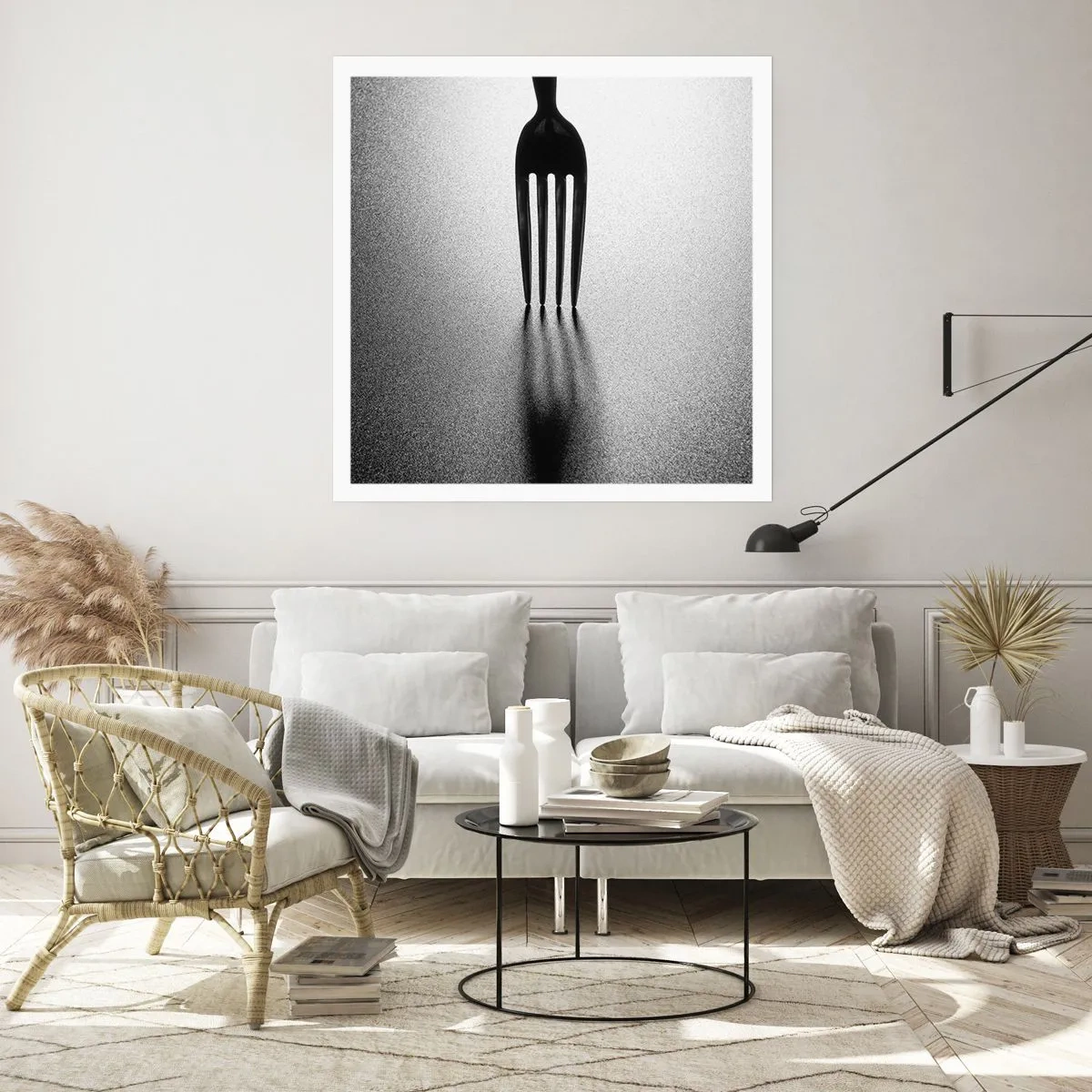 Affiche - Poster - Lumière et ombre - 30x30 cm