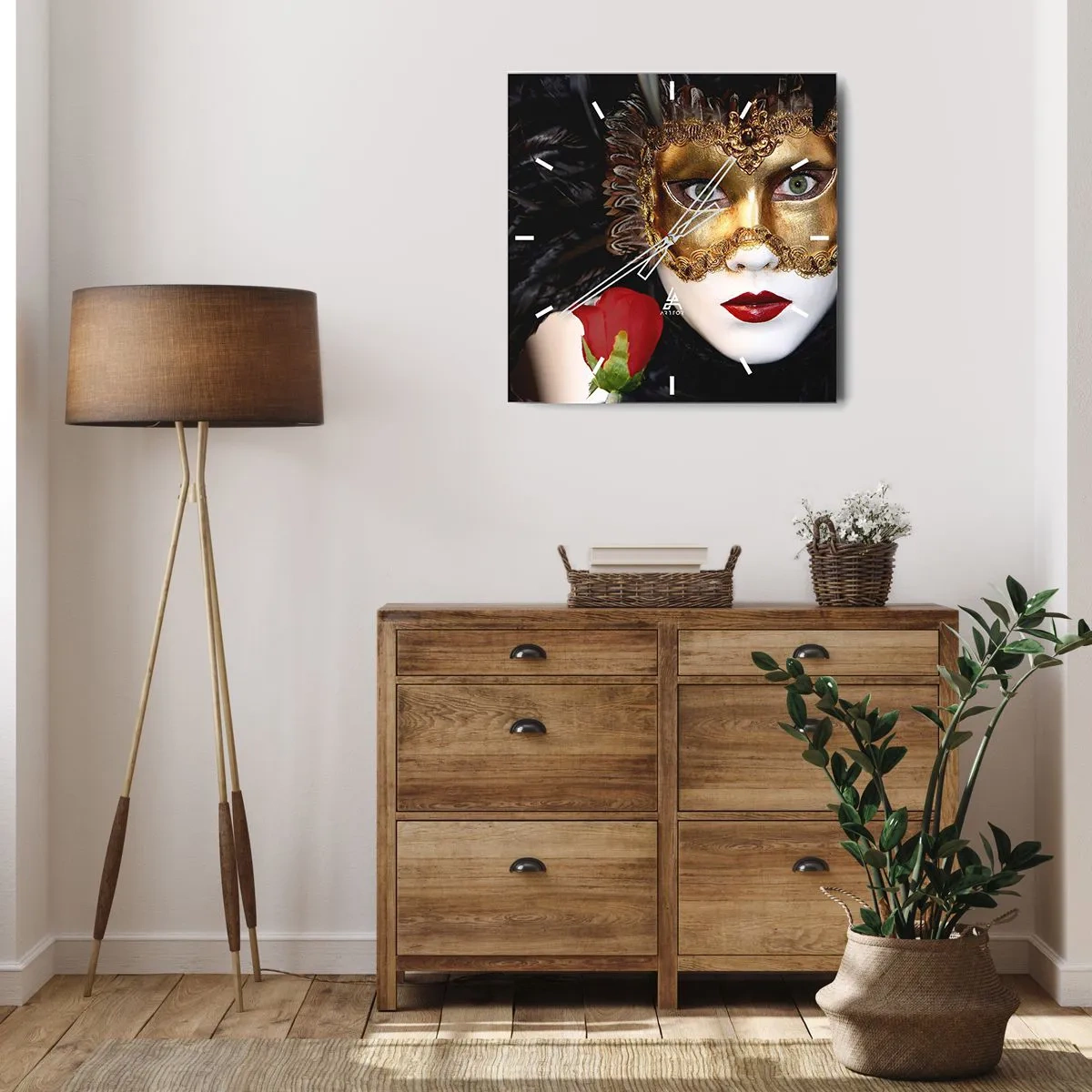 Horloge murale - Pendule murale - Parce que la vie est un grand bal - 40x40 cm