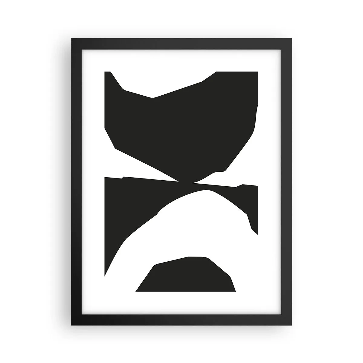 Affiche dans un cadre noir - Poster - Positif négatif - 30x40 cm