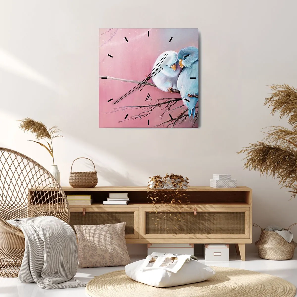 Horloge murale - Pendule murale - Que dire de plus?... - 40x40 cm